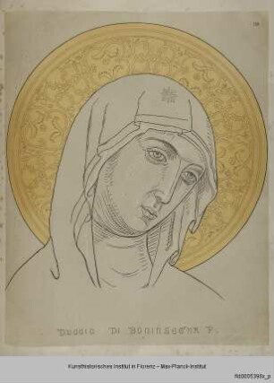 Kopf der Madonna der Maestà von Duccio