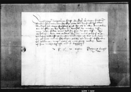 Propst Johann zu Rot bittet den Grafen Eberhard V., zehn Fuder Wein vom Remstal zollfrei ausführen zu dürfen.
