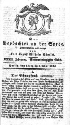 46. Stueck, 18. November 1833