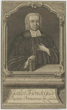 Bildnis des Gottlob Fridrich Gude