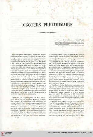 Discours préliminaire