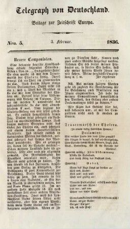 Nro. 5. - 3. Februar 1836