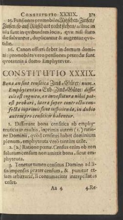Constitutio XXXIX.