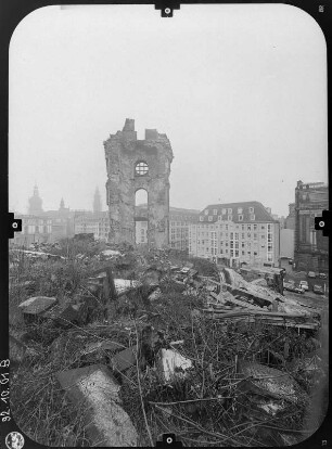 Dresden-Altstadt. Ruine der Frauenkirche