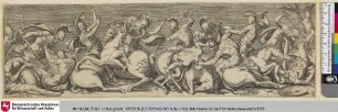 [Der zweite Kampf der römischen Kavallerie gegen Soldaten zu Fuß; Le second combat de cavaliers romains, contre des soldats à pieds]