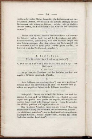 Die 30 einfachen Rechnungsarten. Anmerkungen.