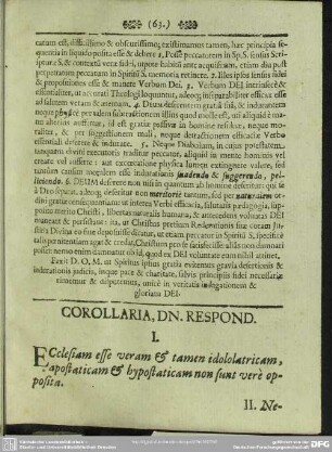 Corollaria, Dn. Respond.