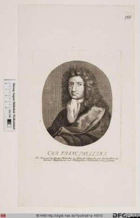 Bildnis Christian Franz Paullini