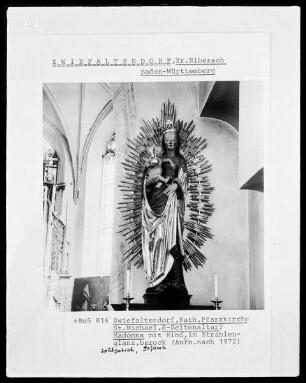 Madonna mit Kind im Strahlenkranz, vom südlichen Seitenaltar?