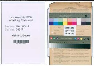 Entnazifizierung Eugen Meinard , geb. 06.11.1889 (Zoellner)