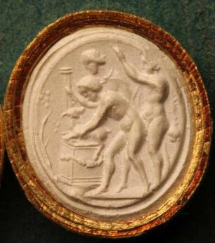 Ein Opfer des Bacchus (Dionysos) (Daktyliothek, Supplement)