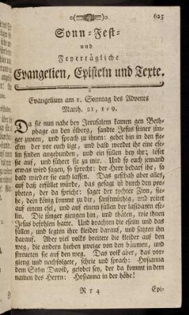 625-722, Sonn-, Fest- und Feyertaegliche Evangelien, ...