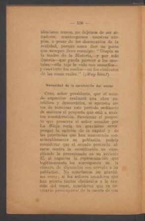 Necesidad de la aprobación del censo