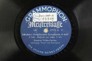 Unvollendete Symphonie h-moll : [op. posth.]. 2. Satz: Andante con moto, II. Teil