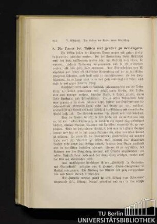 8. Die Dauer der Kästen und Fenster zu verlängern.