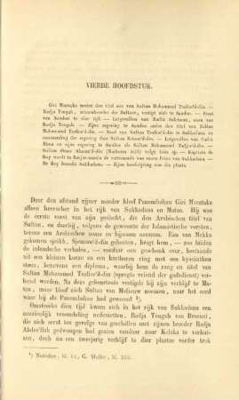 Vierde hoofdstuk. Giri Moestaka neemt den titel aan van Sultan Mohammed Tsafioe'd-din ...
