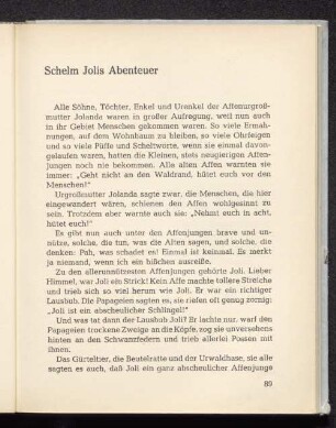 Schelm Jolis Abenteuer
