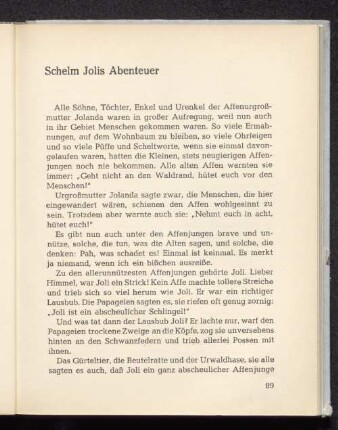 Schelm Jolis Abenteuer
