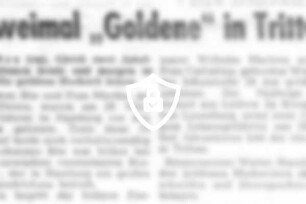 Zweimal "Goldene" in Trittau