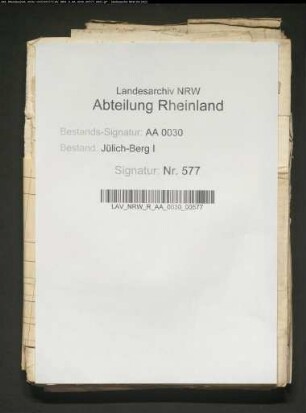 Forderung des Gerhard, Herrn zu RODEMACHERN, an die Grafen von MANDERSCHEID als Erben des Wilhelm von LOEN, Grafen zu BLANKENHEIM