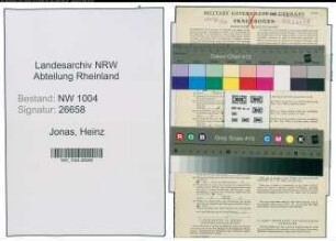 Entnazifizierung Heinz Jonas , geb. 25.05.1913 (Steiger)