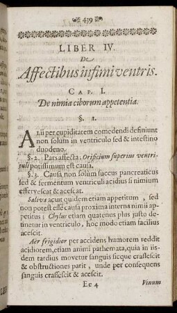 Liber IV. De Affectibus infimi ventris