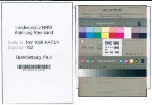 Entnazifizierung Paul Brandenburg , geb. 16.08.1908 (Sparkassenangestellter)