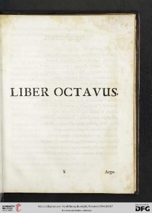 Liber octavus