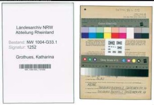 Entnazifizierung Katharina Grothues , geb. 16.05.1896 (Lehrerin)