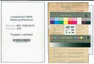 Entnazifizierung Leonhard Touppen , geb. 19.06.1895 (Kassenangestellter)