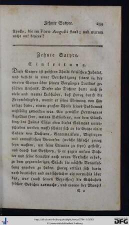 Zehnte Satyre.