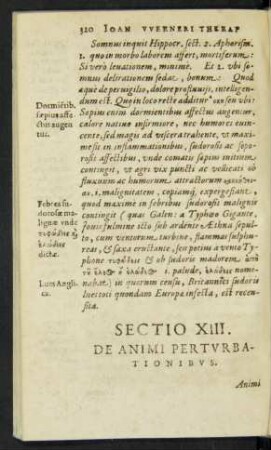 Sectio XIII.