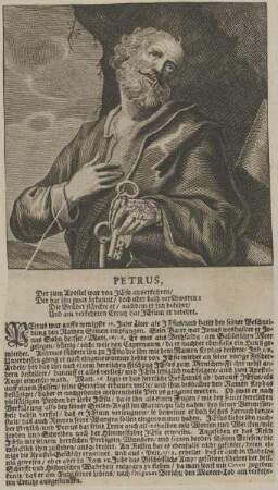 Bildnis von Papst Petrus Apostolus