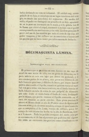 Décimaquinta Lámina