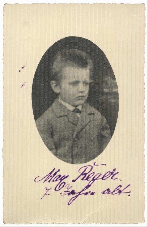 Reproduktion einer Photographie von Max Reger (1873-1916)