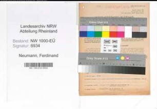 Entnazifizierung Ferdinand Neumann, geb. 21.06.1903 (Rechtsanwalt)