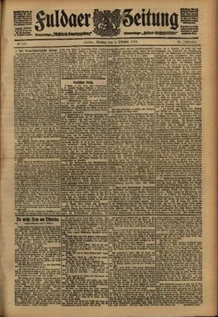 Ausgabe vom Montag, den 04. Oktober 1909.