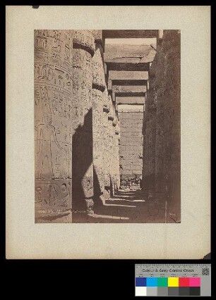 Karnak.Gd. Temple. Intr. de la Salle Hypostyle. Colonnade.