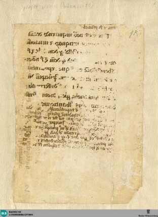 Fragmente - Cod. St. Peter perg. 136