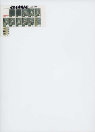 Philipp Holzmann AG - Zentrale - Taunusanlage 1 - Figuren auf Balkon, Frankfurt am Main, 1999