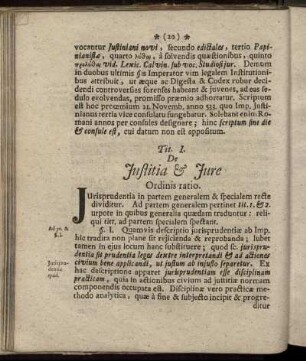 Tit. I. De Justitia & Jure - Tit. X. De Nuptiis