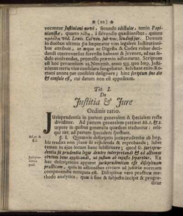 Tit. I. De Justitia & Jure - Tit. X. De Nuptiis