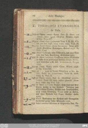 XI. Theologi Evangelici.