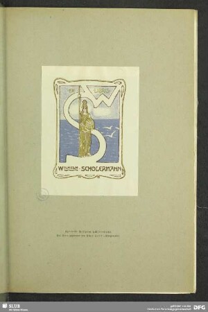Exlibris Wilhelm Schölermann