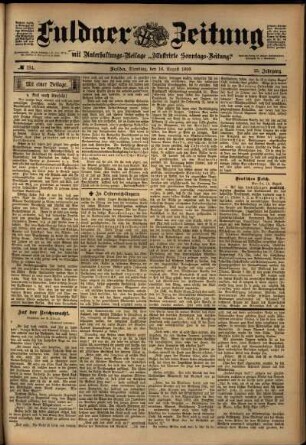 Ausgabe vom Dienstag, den 16. August 1898.
