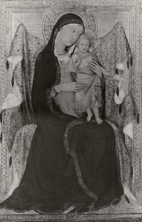 Thronende Madonna mit dem Kinde