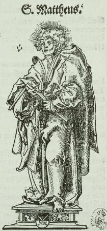 Silberstatuette des Apostels Matthäus