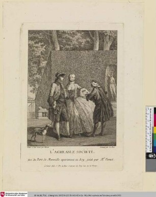 L'AGREABLE SOCIÉTÉ. [Die angenehme Gesellschaft]