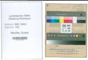 Entnazifizierung Gustav Mischke , geb. 13.02.1890 (Arbeiter)