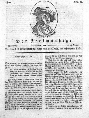 Nro. 42, Donnerstag, den 28. Februar 1811